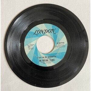 RARE ORIGINAL 1965 VG++ Rolling Stones I Can't Get No Satisfaction 45 LON 9766V